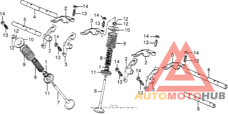 Valve + rocker arm