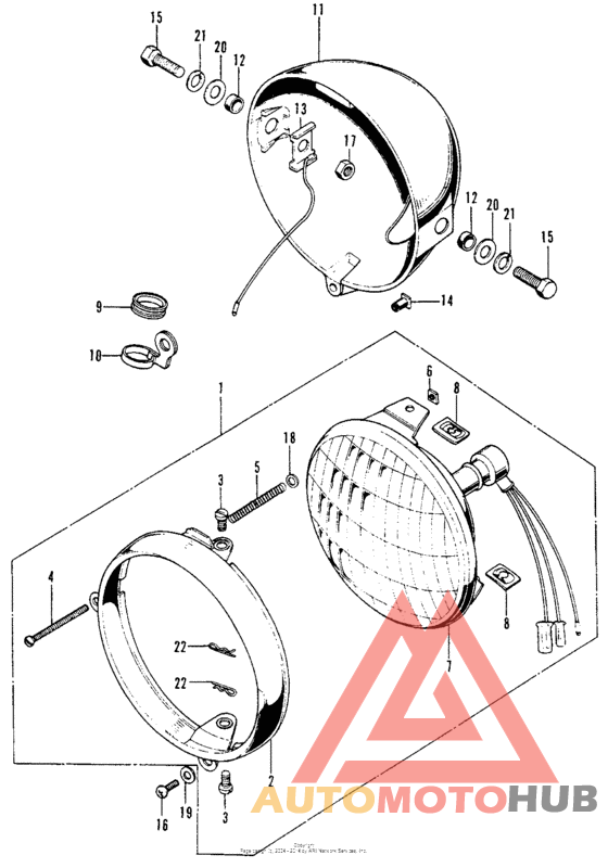 Headlight + headlight case