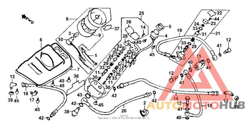 Gl110a air valve + hose