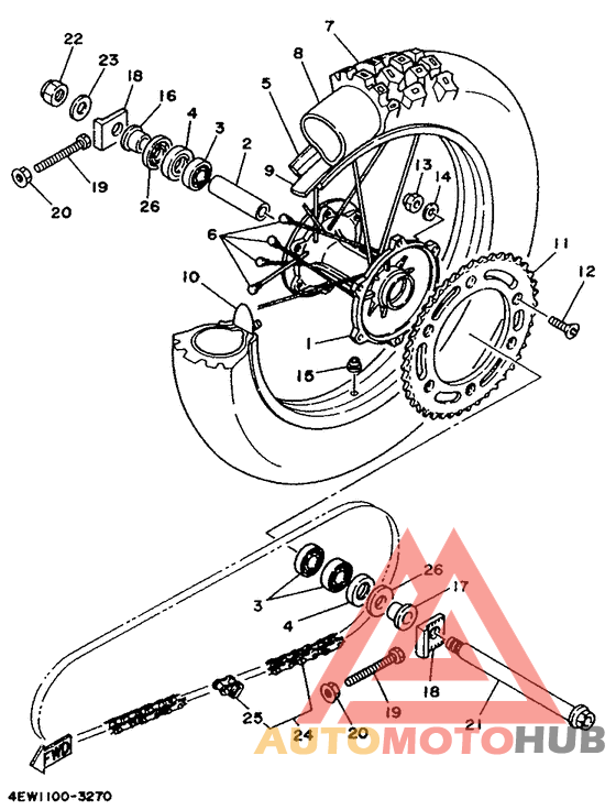 Переднее колесо