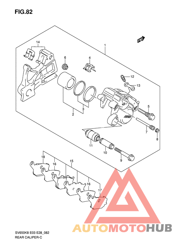 Задний суппорт