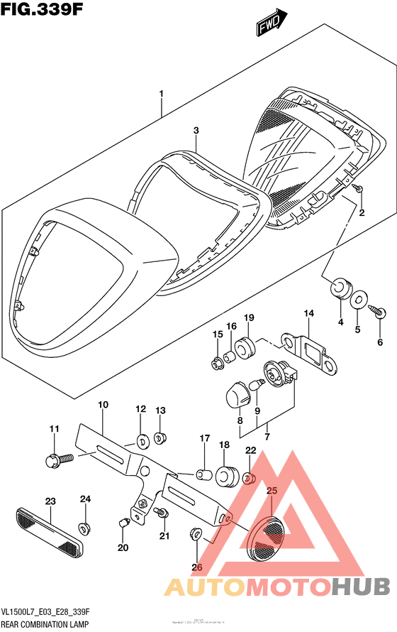 Rear Combination Lamp (Vl1500Tl7 E28)