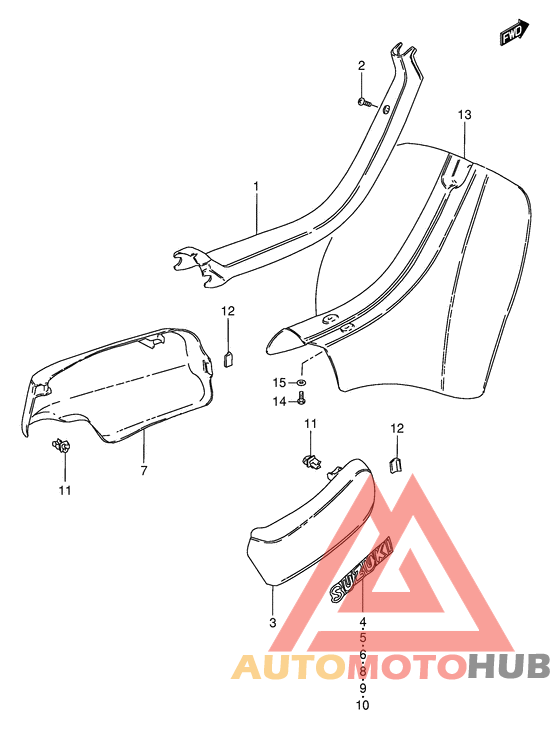 Обтекатель задний