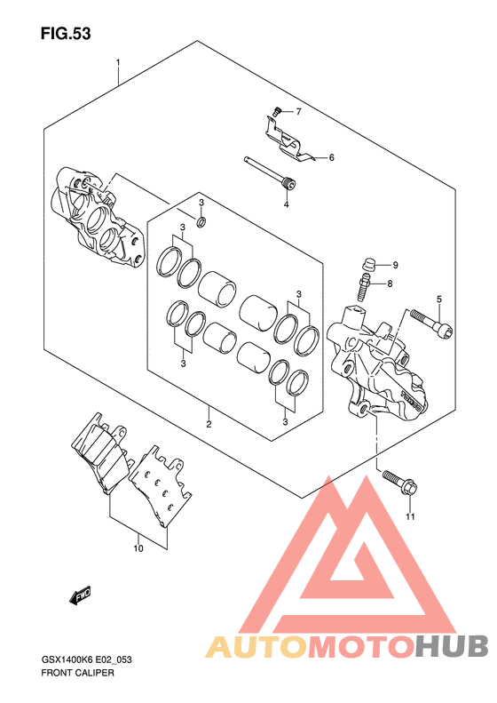 Передний суппорт
