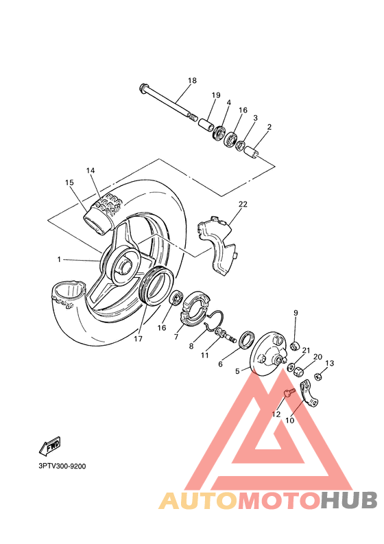 Переднее колесо