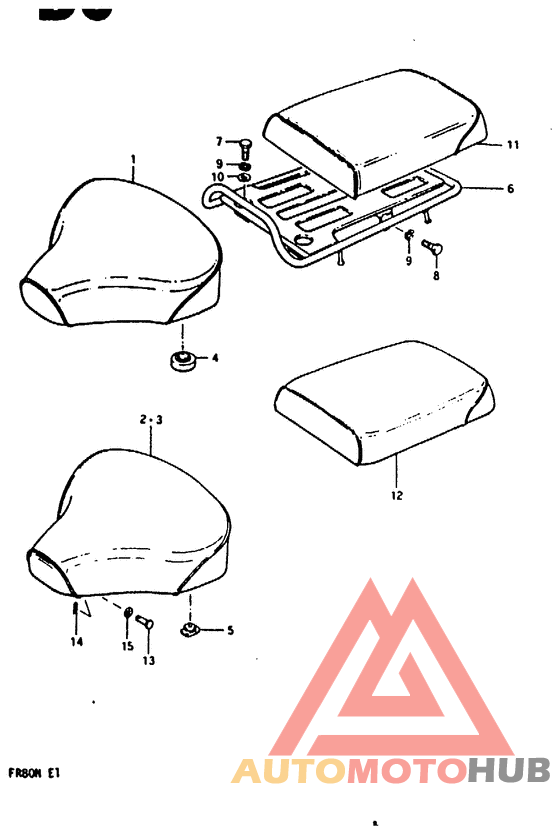Одноместное сиденье в сборе