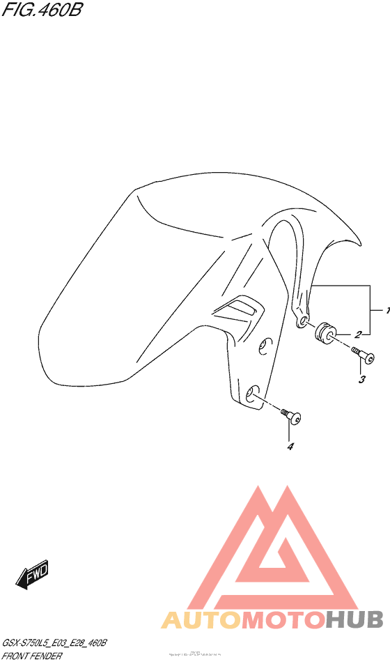 Front Fender (Gsx-S750Al5 E28)