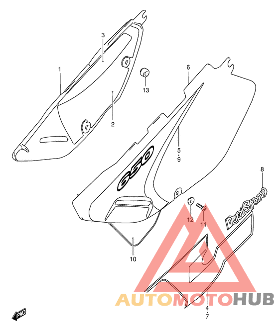 Обтекатель задний