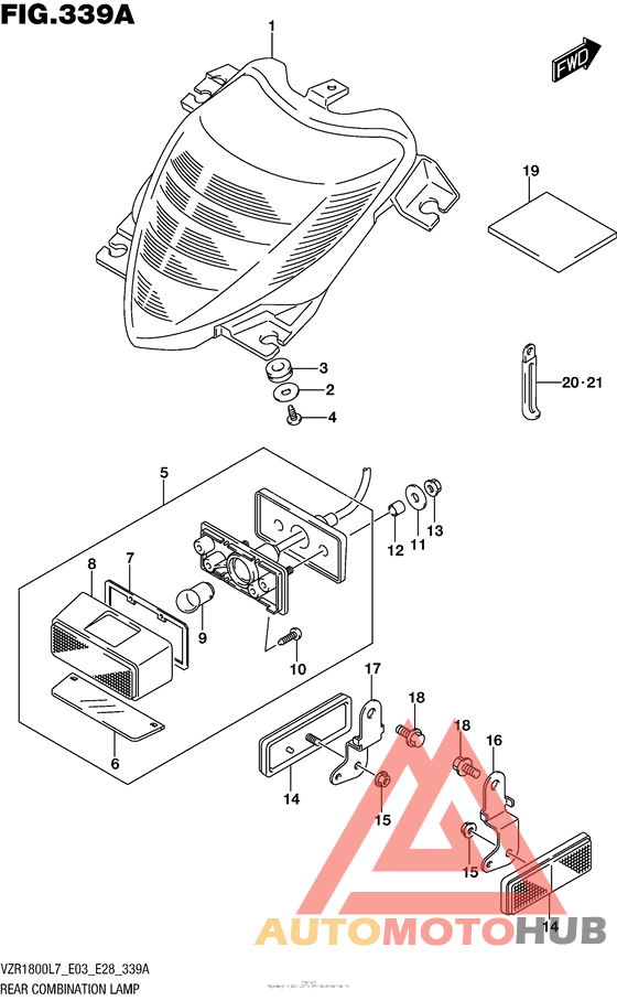 Rear Combination Lamp (Vzr1800L7 E28)