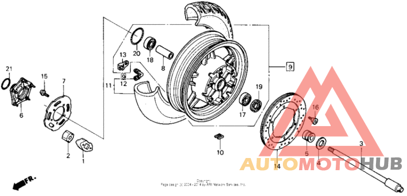 Rear wheel 90-91