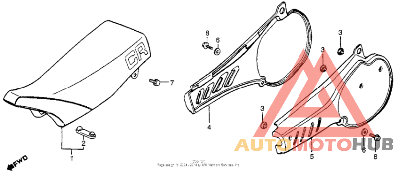 Seat + side cover 83