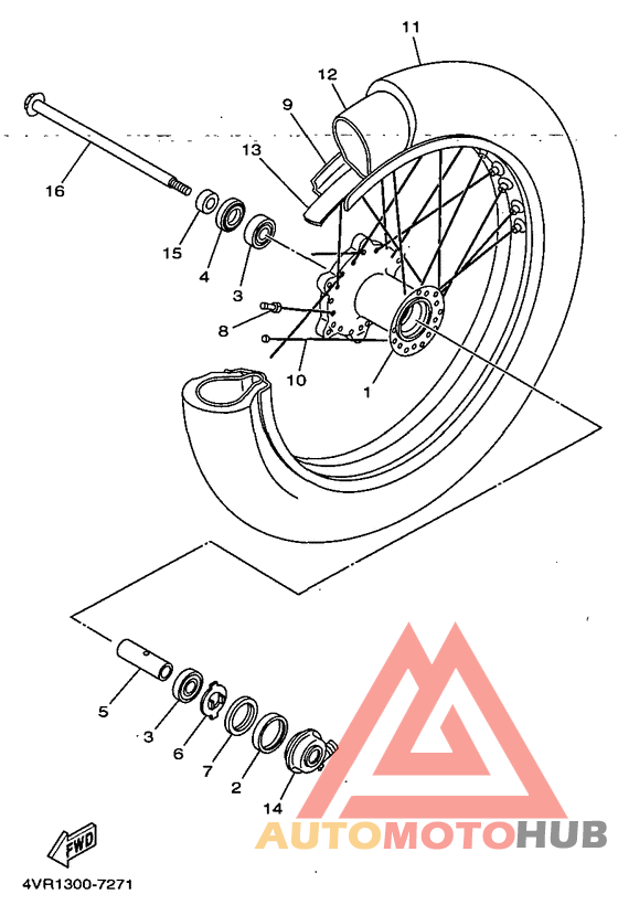 Переднее колесо