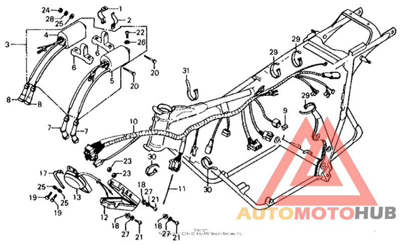 Wire harness + ignition coil