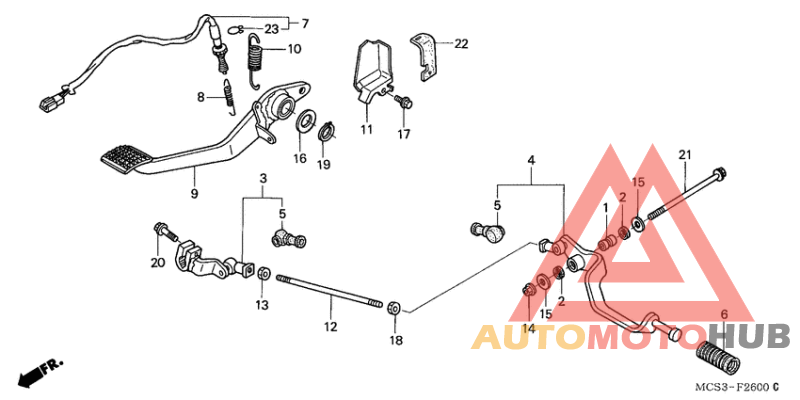 Brake pedal assy