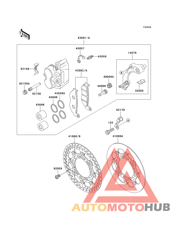 Front brake(kx500-e6/e7/e8)