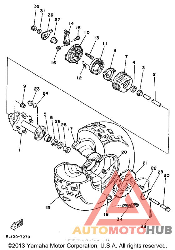Переднее колесо