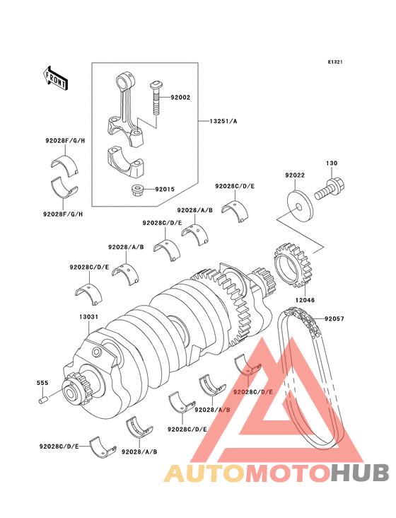 Вал коленчатый