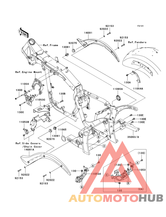 Рама ,крепежные детали