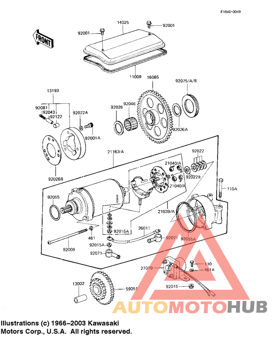 Starter motor/starter clutch