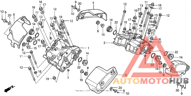 Vt1100c2cylinder head cover