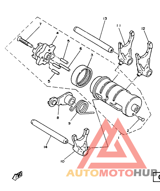 Leva de cambio. herq