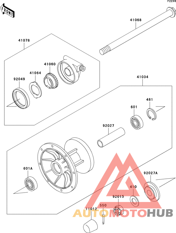 Переднее колесо
