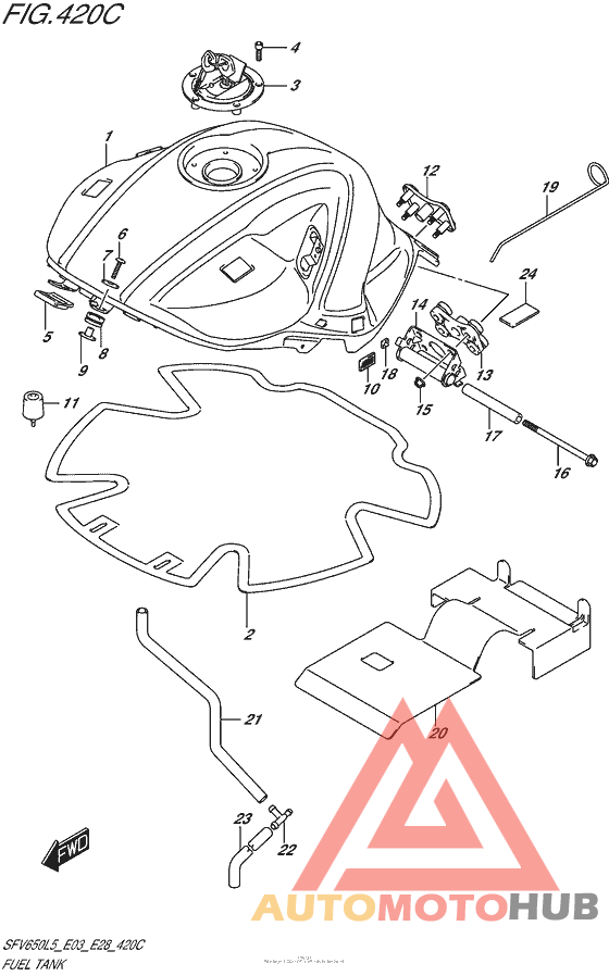 Fuel Tank (Sfv650L5 E33)