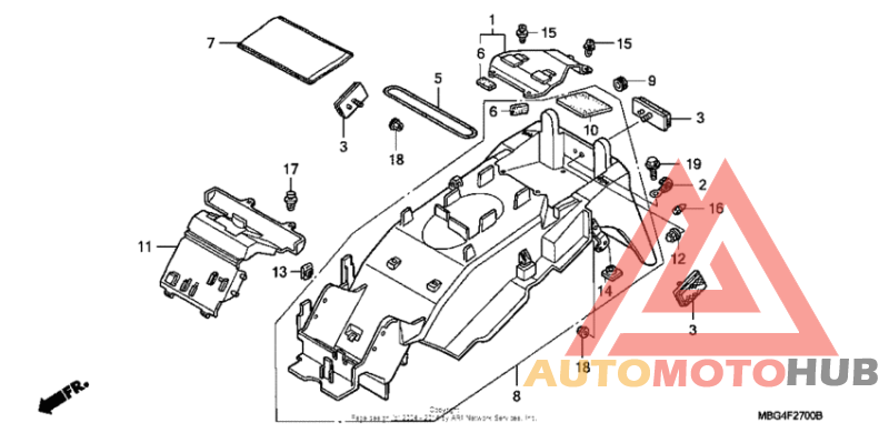 Задний бампер