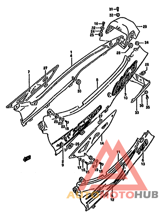 Обтекатель задний