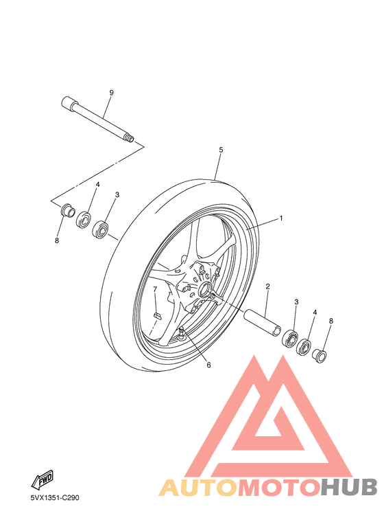 Переднее колесо