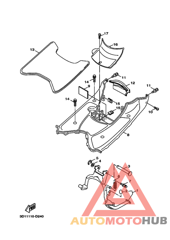 Support & repose pied