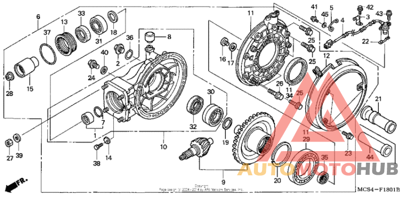 Final driven gear (st1300a)