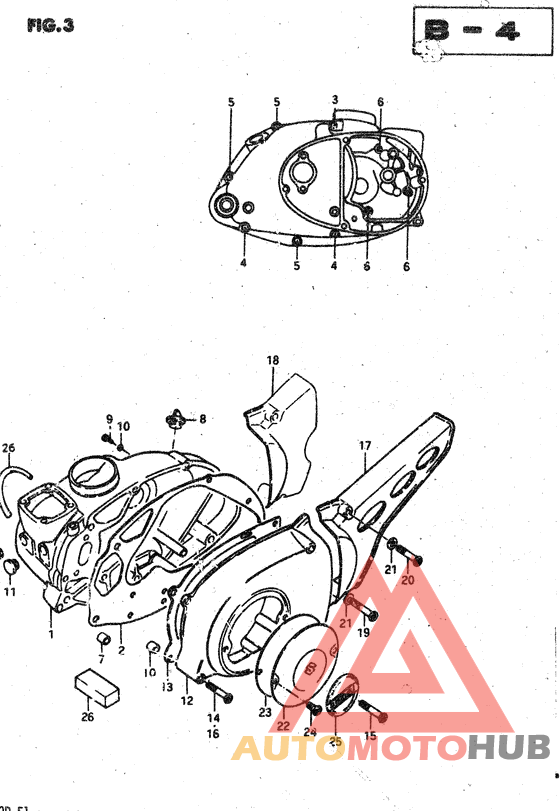 Crankcase cover ass`y  (v