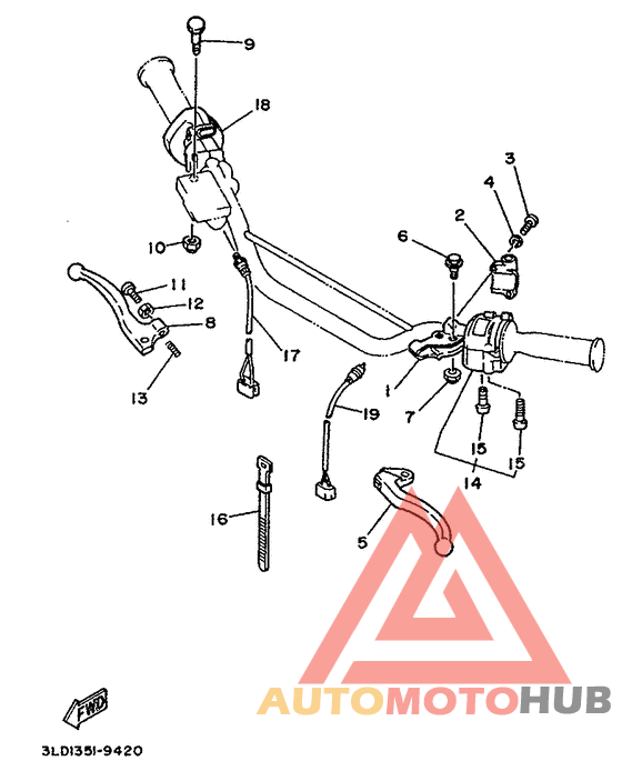 Handle switch. lever
