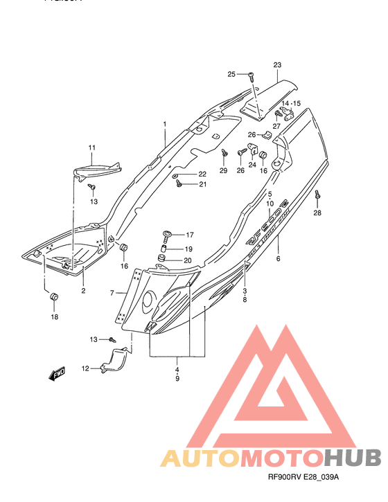 Обтекатель задний