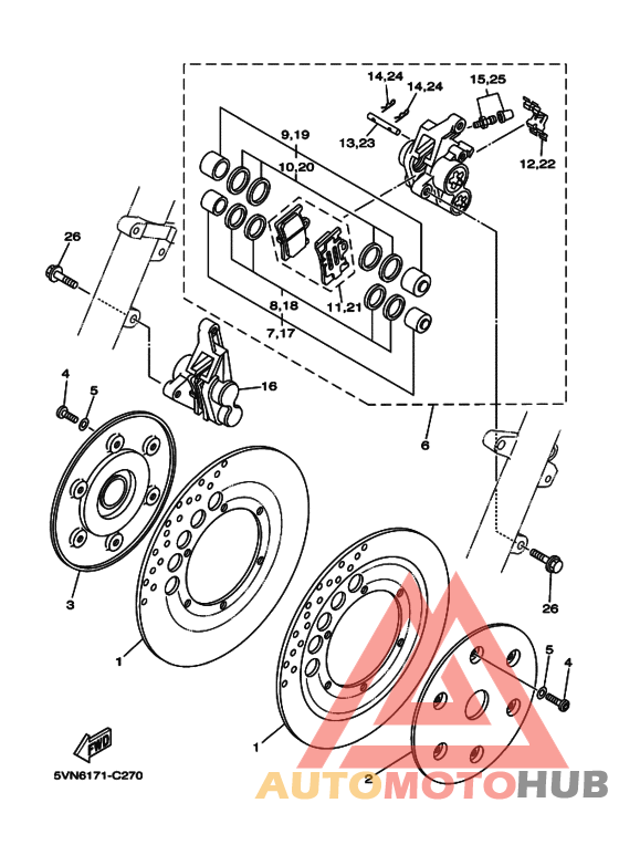 Передний суппорт