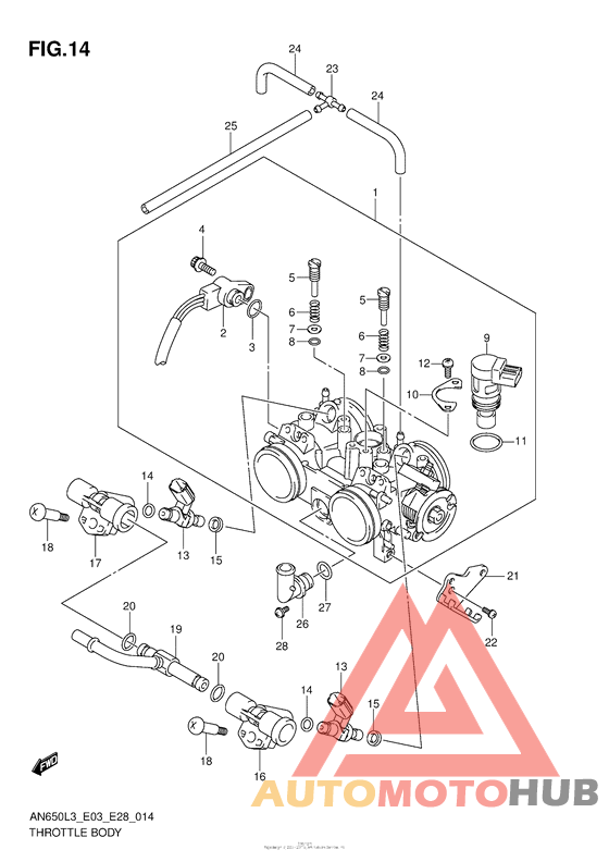 Throttle Body (An650Zl3 E28)