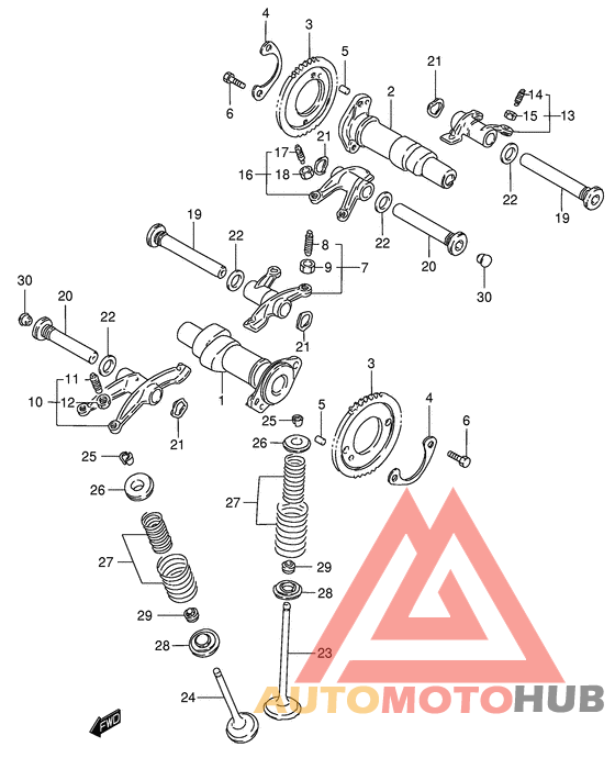 Распредвал -клапана