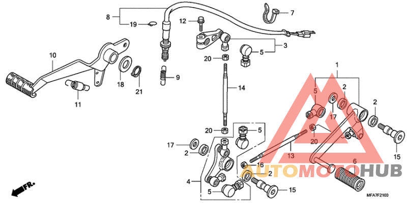 Brake pedal assy