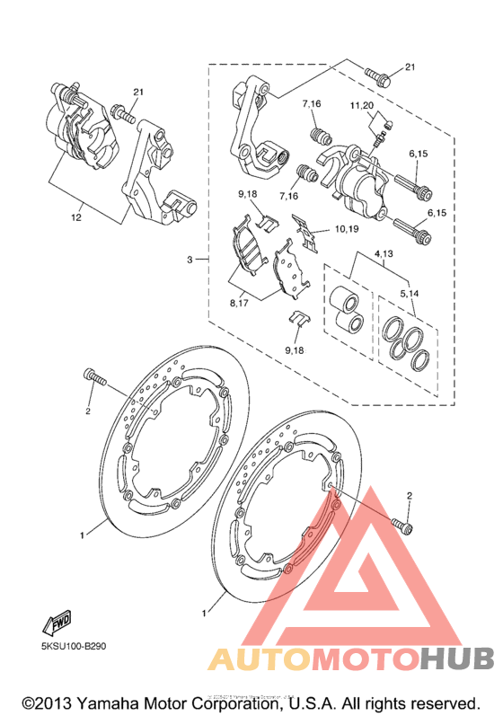 Передний суппорт