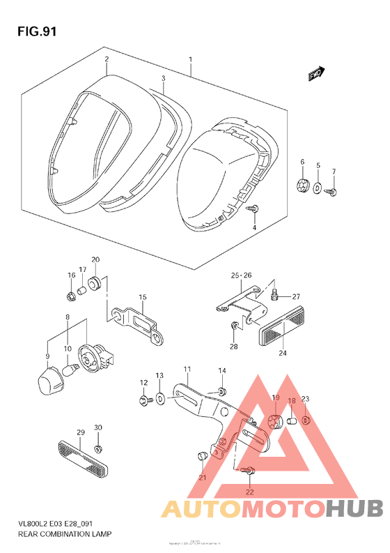 Rear Combination Lamp (Vl800C  E03)