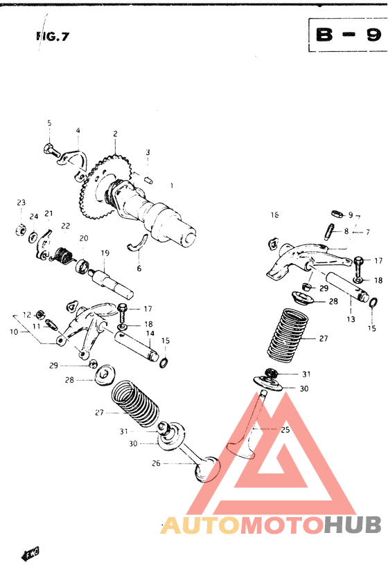 Распределительный вал-клапаны