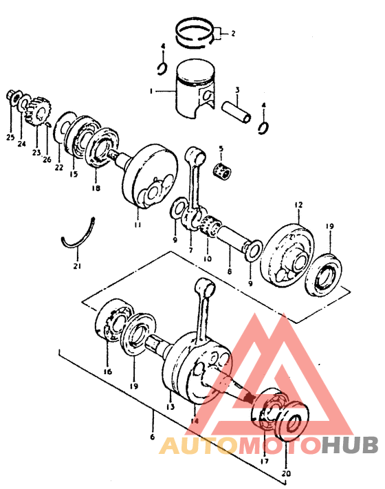 Вал коленчатый