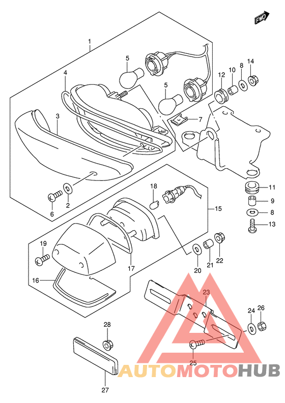 Задний фонарь