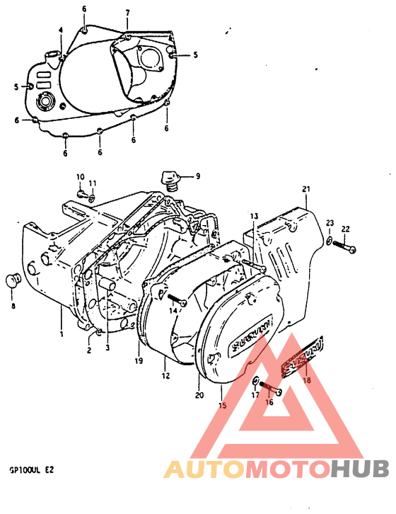 Crankcase cover ass`y  (v