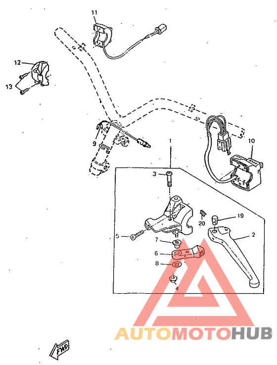 Handle switch. lever