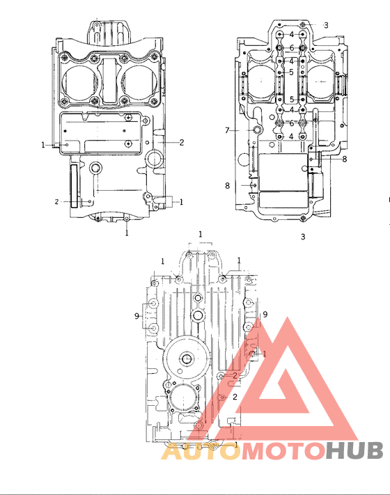 Crankcase bolt & stud pattern