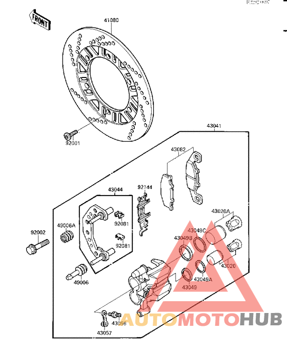 Передний суппорт