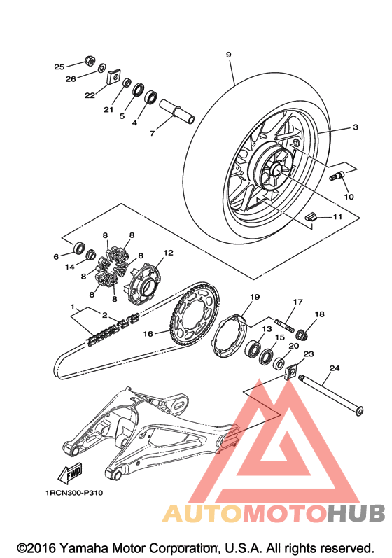 Переднее колесо