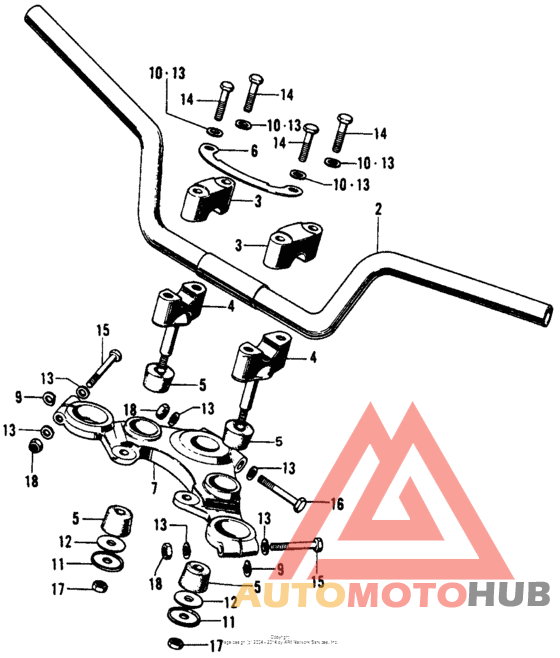 Handlebar + top bridge